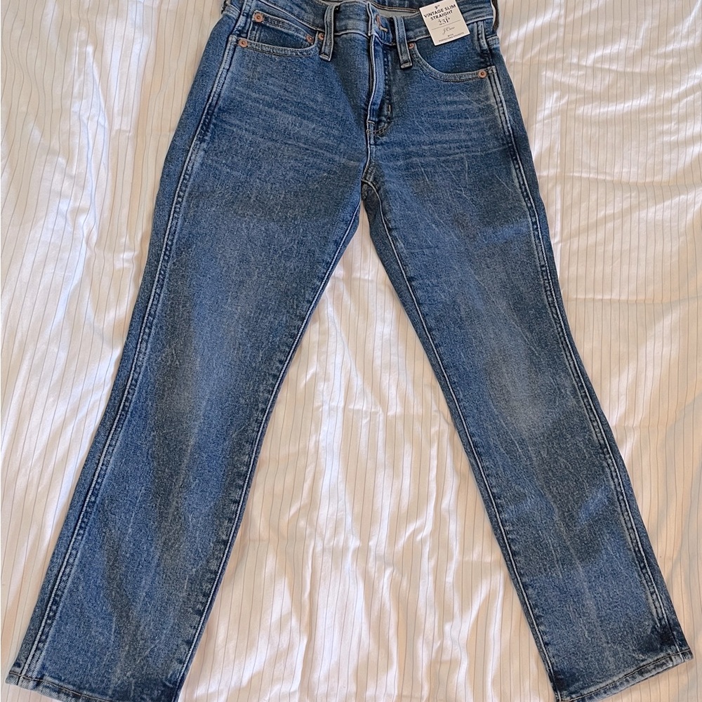 J.Crew Petite Vintage Straight Jeans 23P